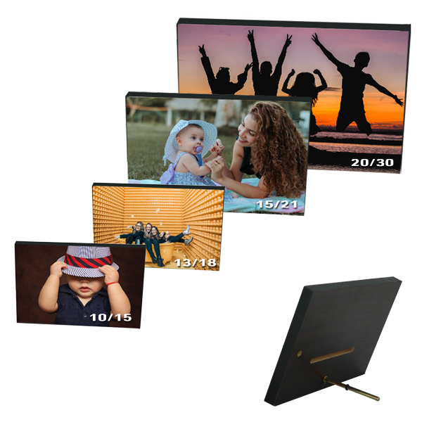 תמונה על פלטת עץ